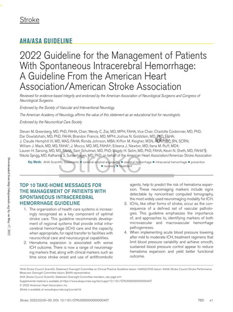 family stroke 2022|2022 Guideline for the Management of Patients With。